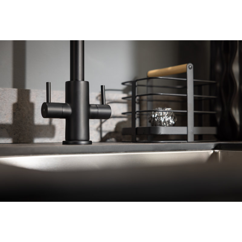 Abode Marido Dual Lever Mixertap, Matt Black