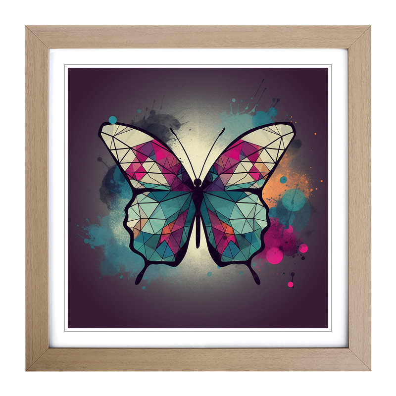 Single Picture Frame Print on Wood, Oak