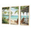 «Island Serenity Chairs By The Beach» - art mural bord de mer tropical-1365022271-1365022266