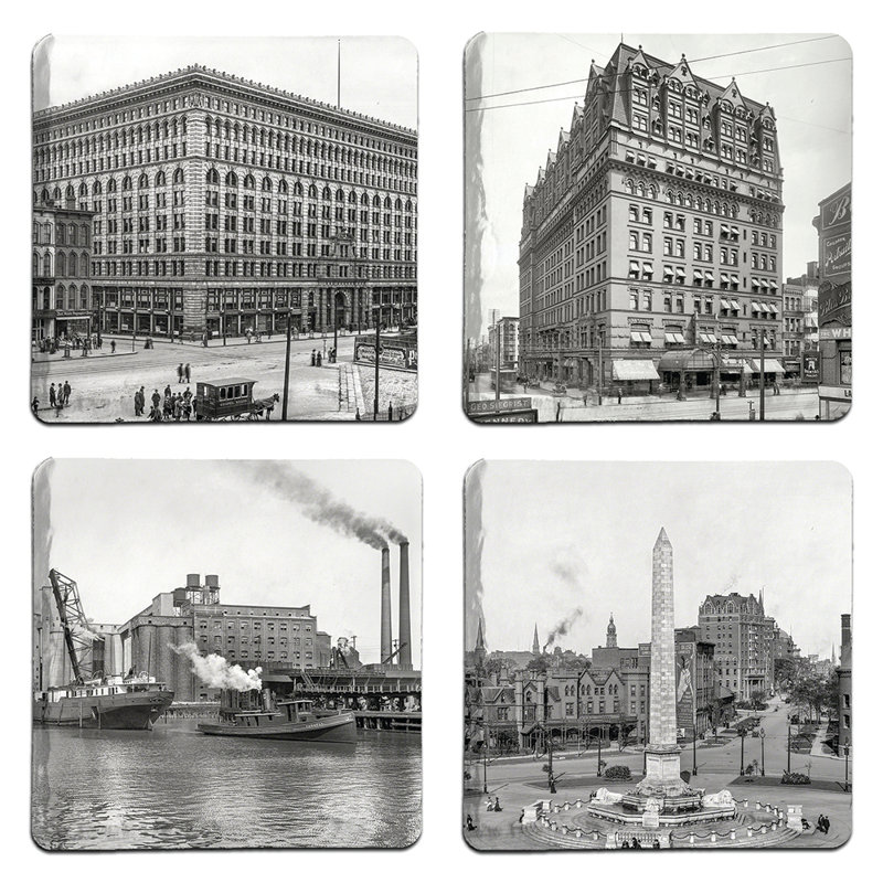 Sous-verre historique en pierre de Buffalo