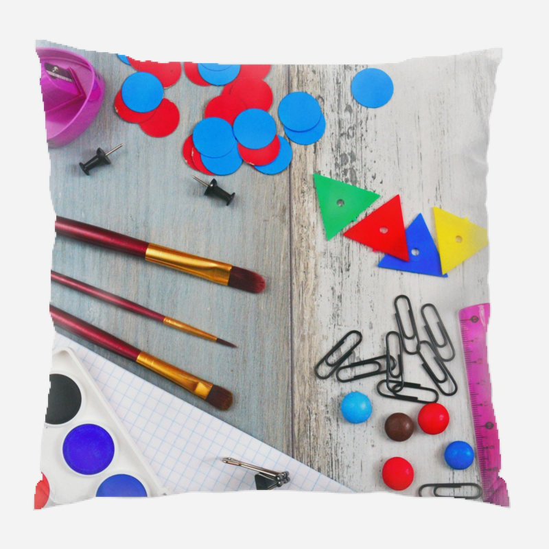 Coussin décoratif de couleur Lowndesboro, Microsuède, Intérieur