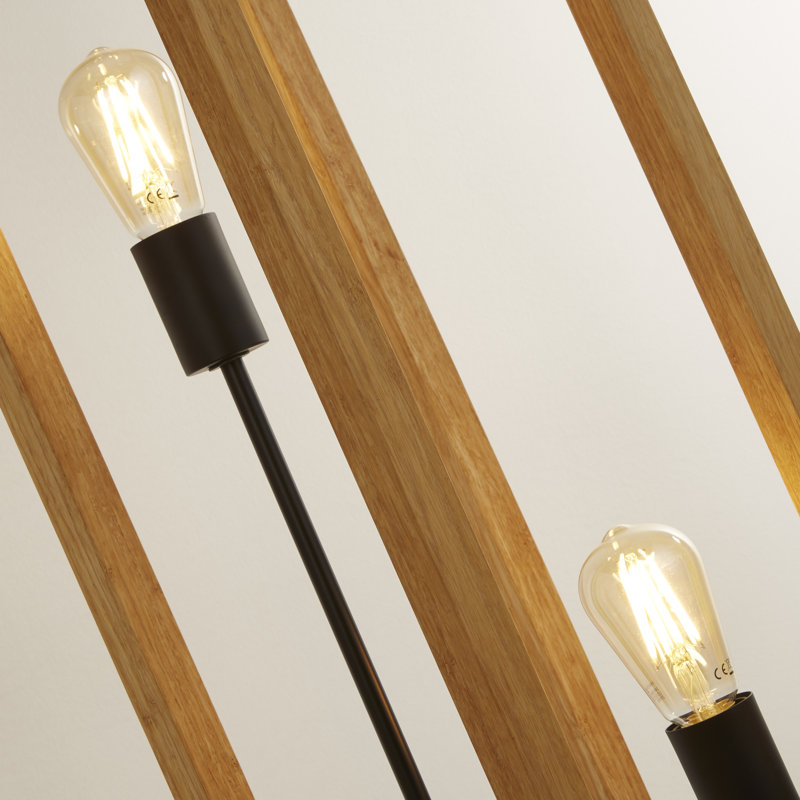Tieton 140cm Brown Column Floor Lamp