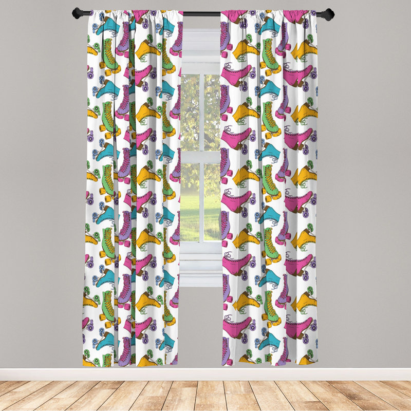 Teen Room Semi-Sheer Rod Pocket Sliding Panel, 28" x 84"