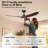 60" Ceiling Fan with Light High Airflow 6-Speed, Low Noise Reversible DC Motor ABS Blades, 3CCT Dim-561397526