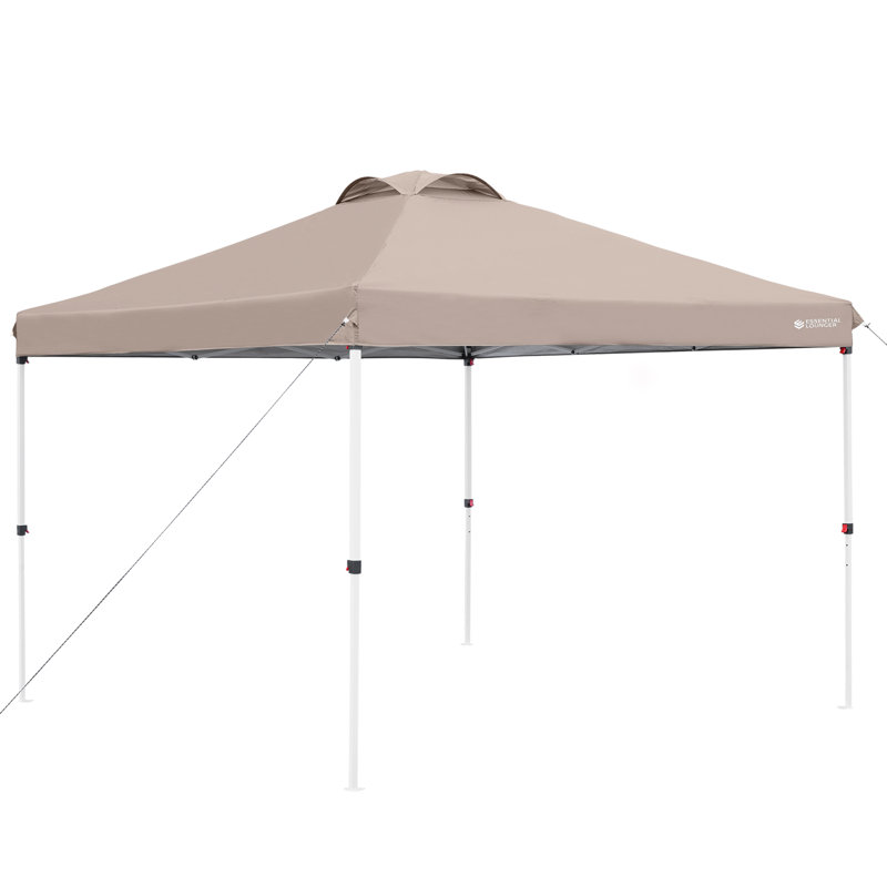 118.11'' W x 118.11'' D Steel Pop-Up Canopy, Brown