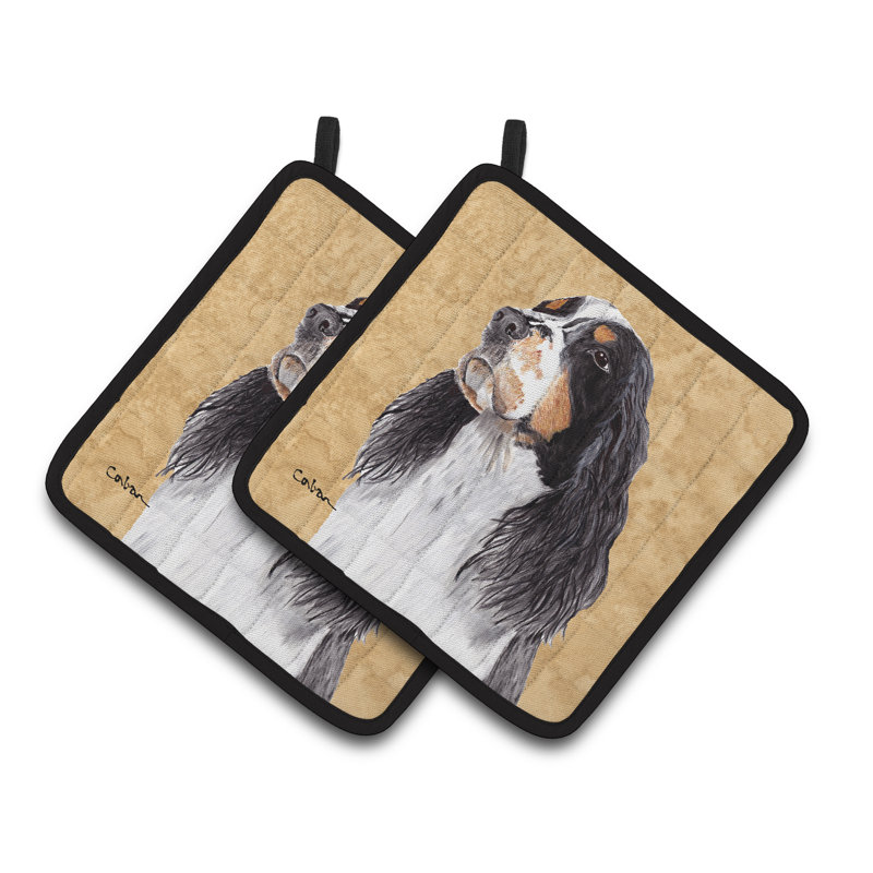 Caroline's Treasures Springer Spaniel Polyester Potholder