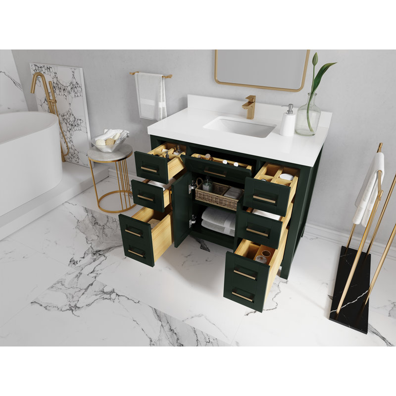 Ensemble de meuble-lavabo simple 42 po Cambridge, Blanc