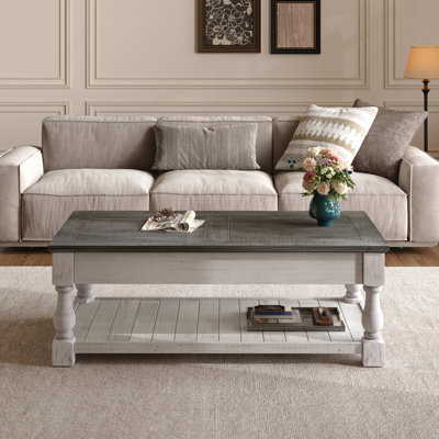 Table basse à plateau relevable Farmhouse