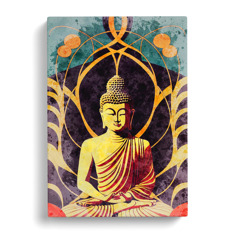 Splendid Buddha - Wrapped Canvas, 50cm H x 35cm W x 3cm D