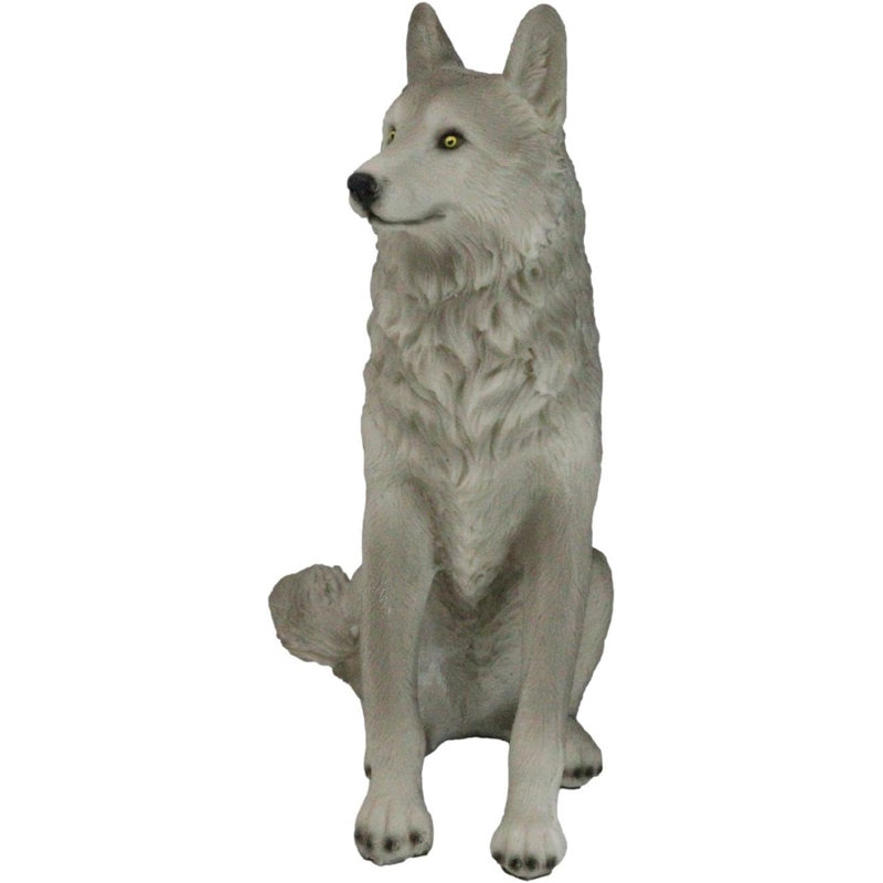 Figurine de cris de loup gris gris