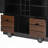 Farmhouse Kitchen Island With Drop Leaf, Power Outlet, And Ample Storage On Wheels For Flexible Cooking And Dining Spaces.-1366059599