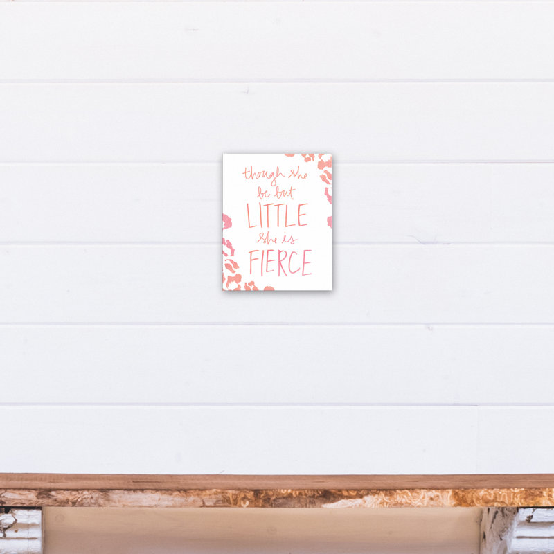 « she is féroce », art sur toile Bray, H 10 po x l 8 po x P 1,25 po