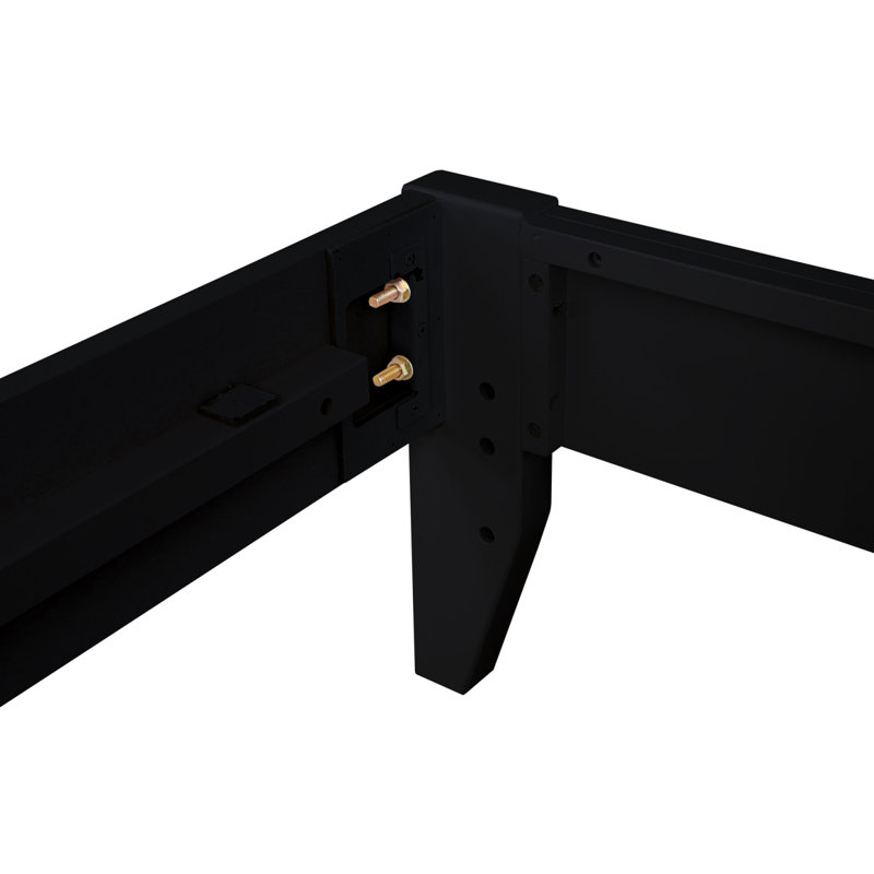 Hounslow Black Eastern King Universal Platform Bed, Black, King