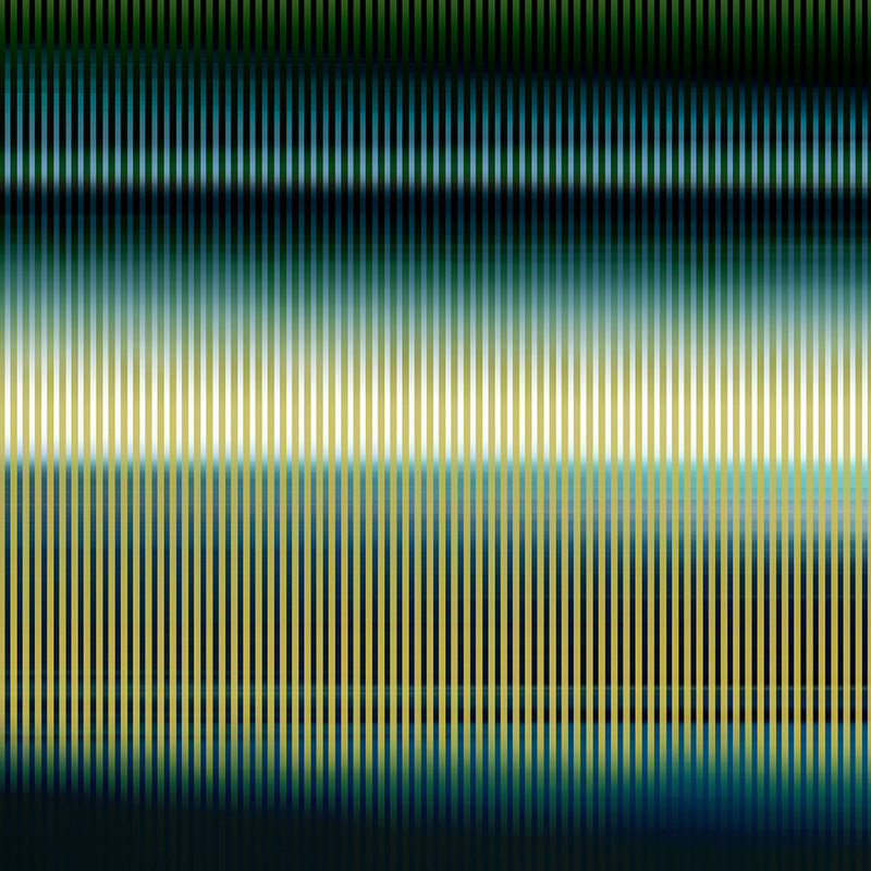 «Radiant Stripes» par Sofia Fox - impression d'art graphique, Plexi, H 48 po x l 48 po x P 1,5 po