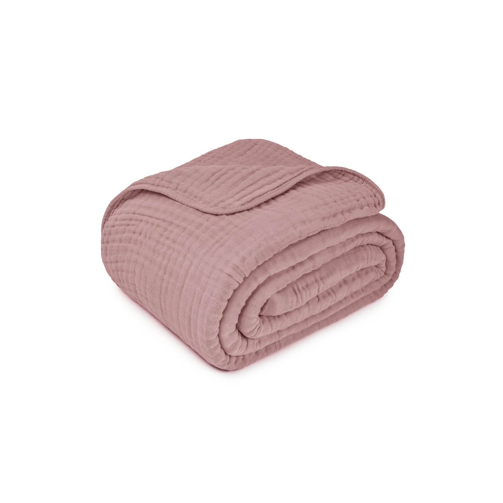 Karlina Muslin Blanket, Queen, Mauve