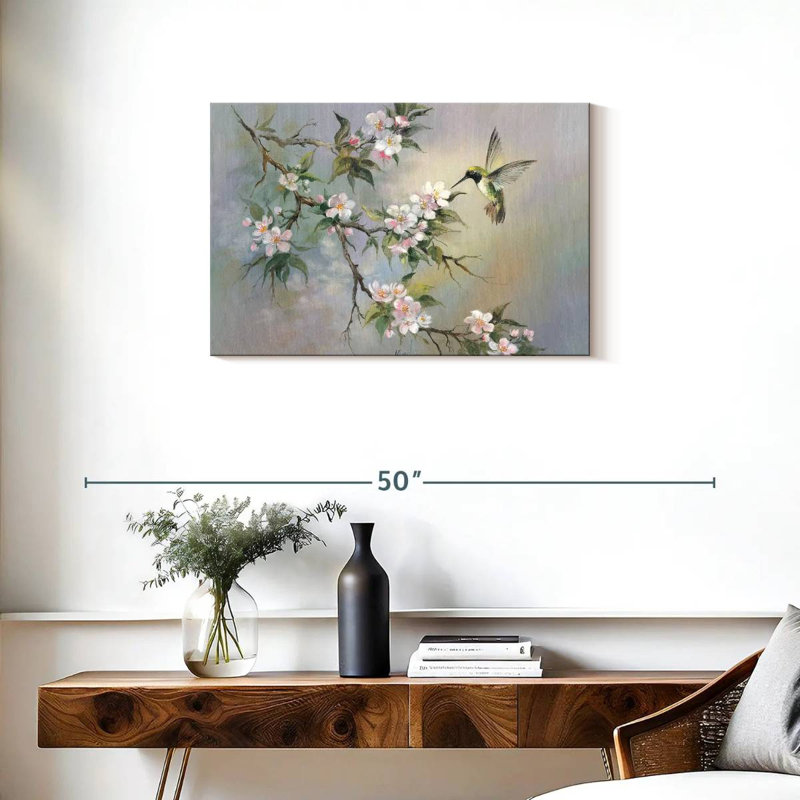 Brampt Springtime Hummingbird, 20" H x 30" W