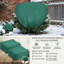 12‑Pack Drawstring Plant Fleece Frost Protection Jackets, 39.4" x 23.6" Green Reusable Outdoor Plant Covers, Winter Garden Plant Protection Against Frost, Cold and Insect Damage