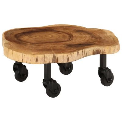 Enprise Coffee Table Solid Acacia Wood 60x55x25 cm