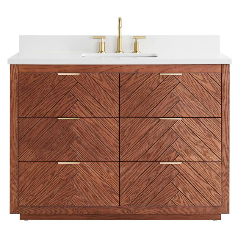 Marilyn 48" Freestanding Standard Single Bathroom Vanity with Top