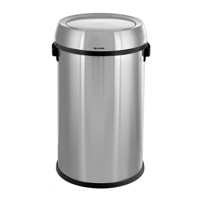 Stainless Steel 17 Gallon Swing Top Trash Can