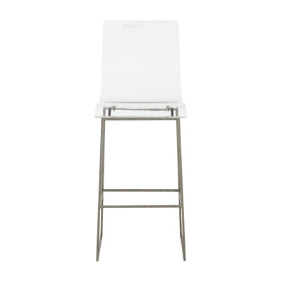King 30.25" Bar Height Stool - Silver