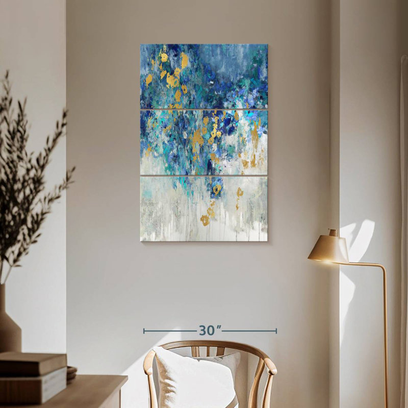 Avery Cascading Blues II, H 57 po x l 36 po
