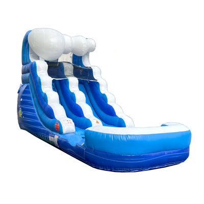 9' x 21' Inflatable Slide with Water Slide and Air Blower