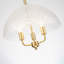 Lustre vintage en verre taillé en diamant | Luminaire suspendu en laiton 3 lumières avec chaîne réglable | 20 à 97 po de hauteur | Homologué UL / ETL