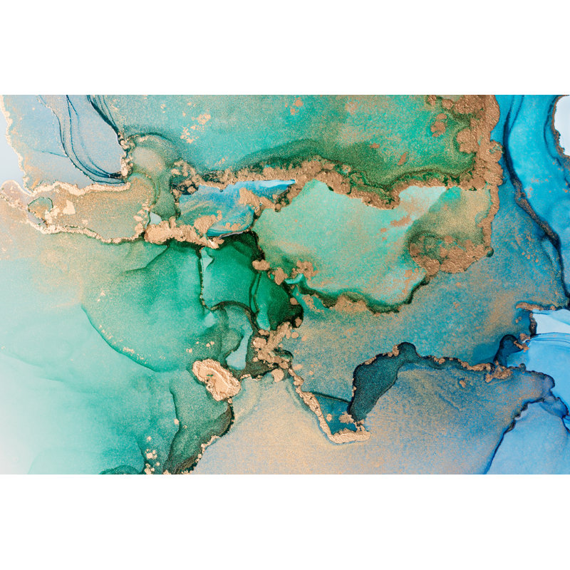 Alcohol Ink Texture - Wrapped Canvas Print, 51cm H x 76cm W x 3.8cm D