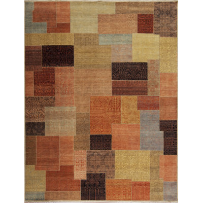 Asian Art Collection One-of-a-Kind 9.1 X 11.11 Hand Knotted Area Rug