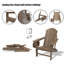 Chaise Adirondack pliante Garbani-640310052
