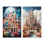 «Castles Whimsical Wonder Pastel I», 2 pièces-275191061-275191062
