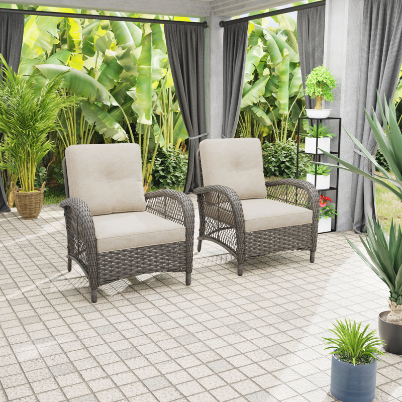 Fauteuil de patio Laytonsville, Beige