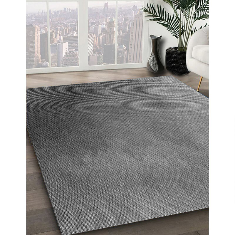 Tapis 100% à motif lavable à la machine 2989 474-GRY, Rectangle 3 pi x 5 pi