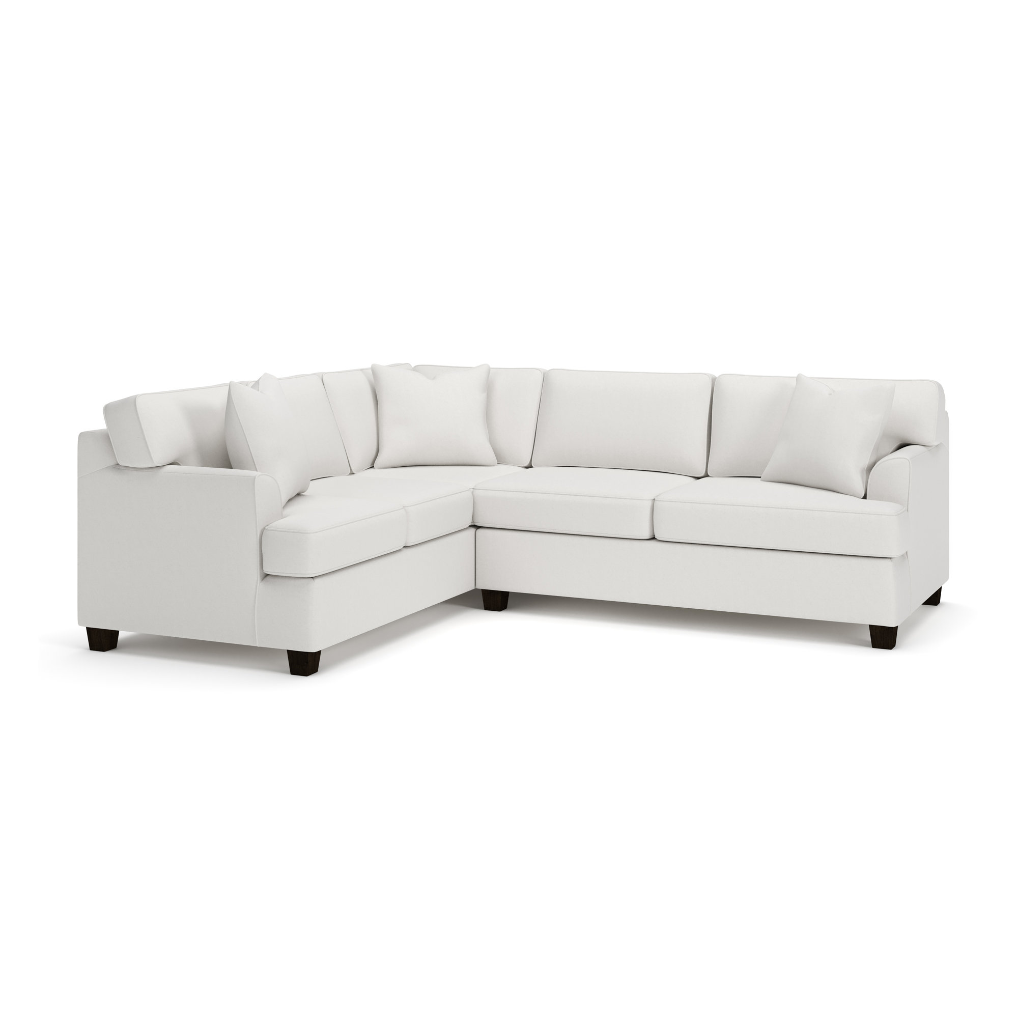 Conradina Upholstered L-Sectional, Macarena Beige, Left Hand Facing