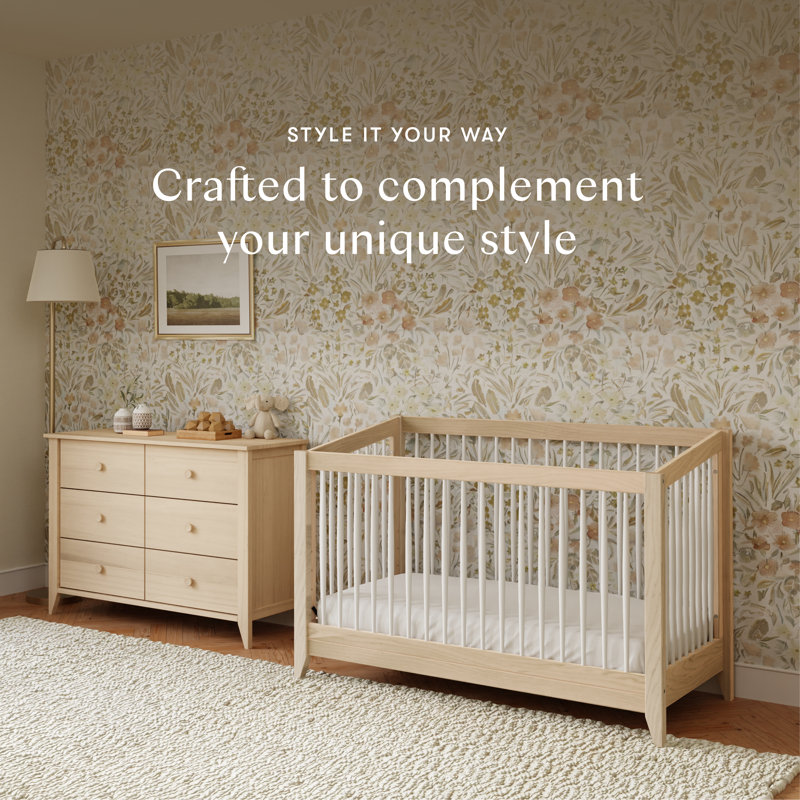 Sprout 6 Drawer Double Dresser, Washed Natural
