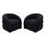 Fauteuil d'appoint pivotant de style moderne entièrement rembourré Aunna-1733021832