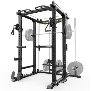 Sportsroyals All-in-one Power Cage & Cable Crossover System | 4000lbs Capacity, Complete Home Gym