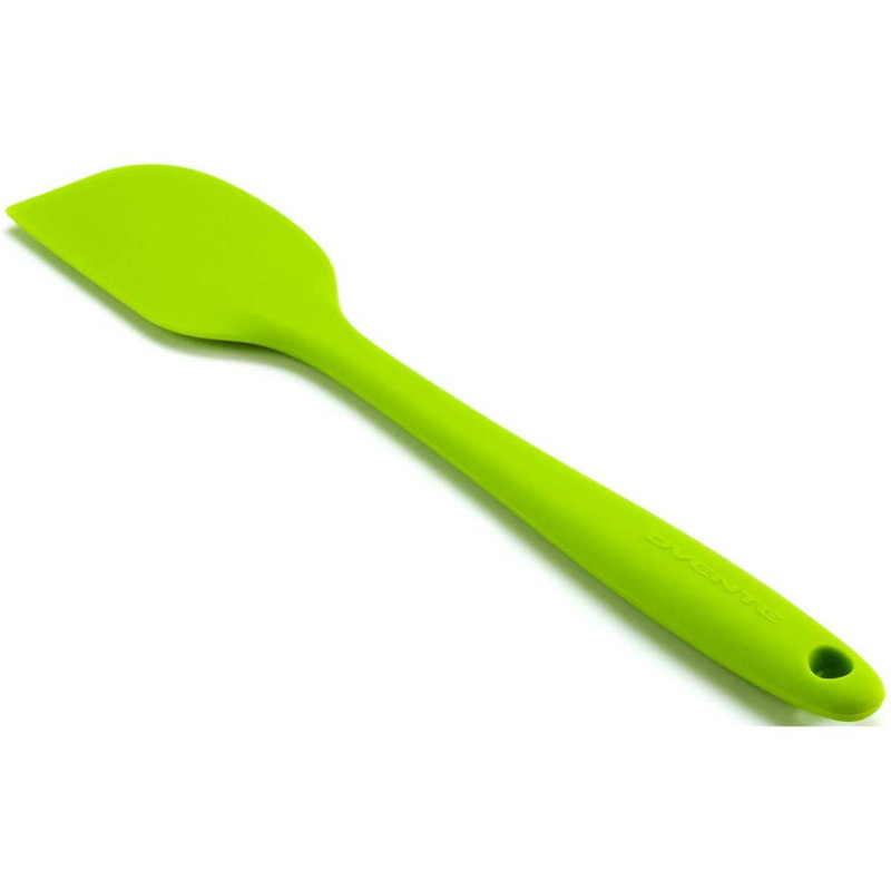 Ovente Premium Silicone Spatula with Heat Resistant Protection and Stainless Steel Core, Dishwasher Safe Non-Stick Utensils with Seamless Design Perfect for Baking Cooking & Mixing, Green SP1001G