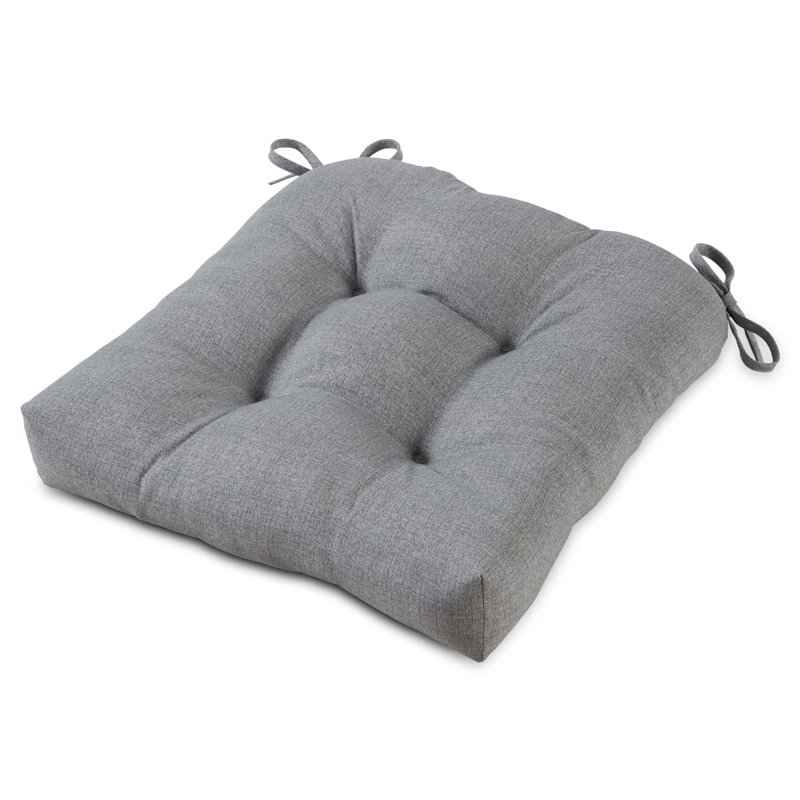 Coussin de chaise de salle à manger d'extérieur Shipton, Gris chiné, 1