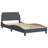 Bed Frame Without Mattress Hanko Dark Gray 53.9"X74.8" Velvet-1060355612-852286877