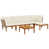 Cream White Cushion/Natural Beige Frame selected