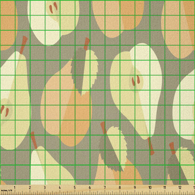 Deiara Botanical Pears and Leaves Multi-Purpose Fabric