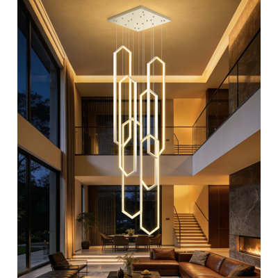 6 Rings Led Dimmable Chandelier