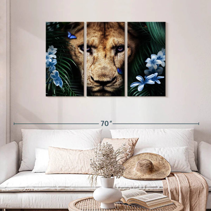 Lionne tropicale Brampt, H 28 po x l 45 po