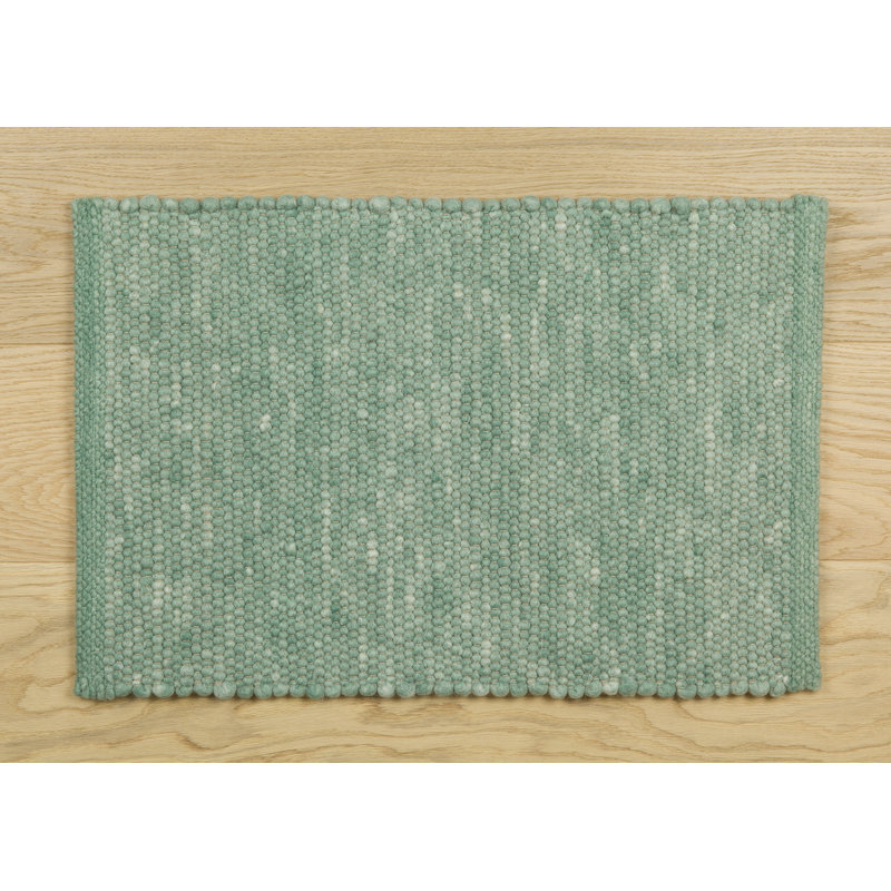 Solid Colour Wool Area Rug, Runner 80 x 200 cm