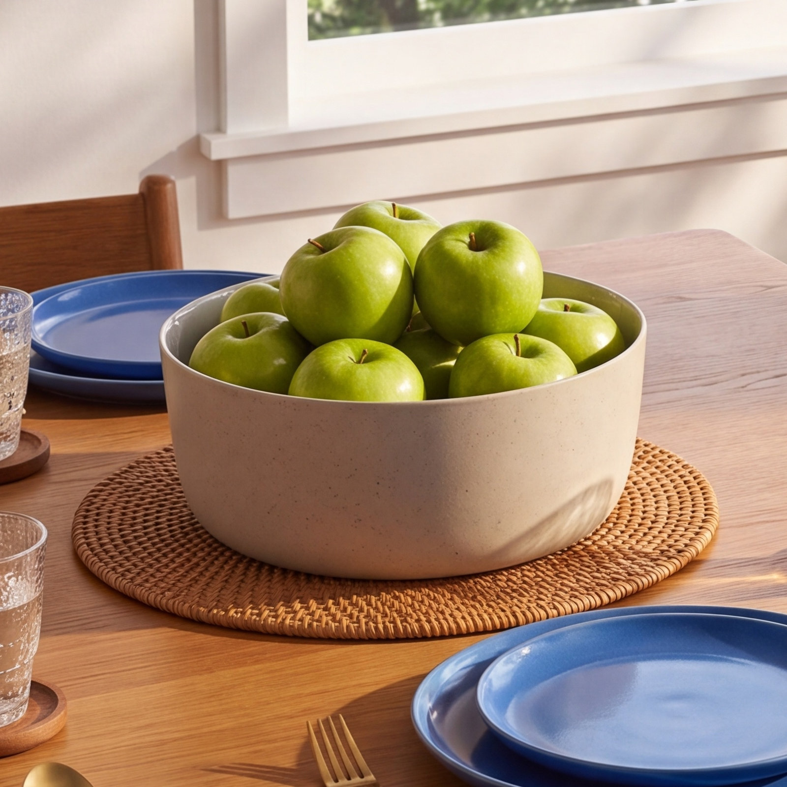 SABLO Ceramic Serving Bowl, Cloud