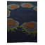 Tapis carré bleu marine Otto