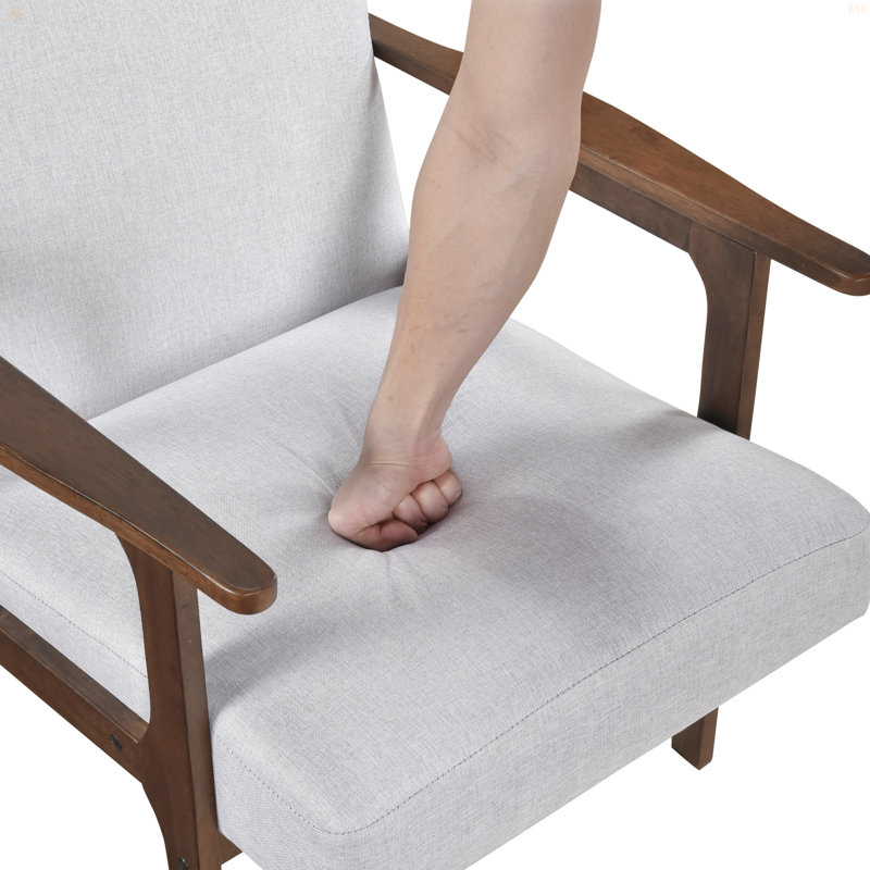 Fauteuil d'appoint contemporain Modern Wood Furniture, Gris