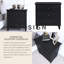 Table de chevet en pin avec 3 tiroirs et rails coulissants-337234740